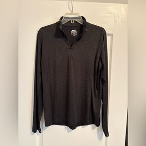 Slazenger Women's Black Long Sleeve Quarter Zip Golf Top, Size Large
